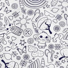 Bing Bing Bela, obojestranska otroška posteljnina z zadrgo, 100% bombaž 140x200cm+60x70cm OEKO-TEX