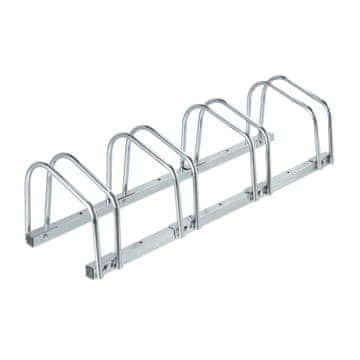 Northix Srebrni talni nosilec za 4 kolesa iz pocinkanega jekla