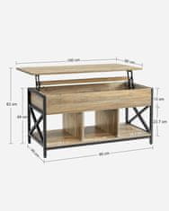 shumee Klubska mizica - Sonoma - LCT202B11