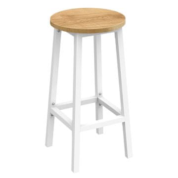 shumee Barski stol - hrast / bele noge