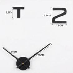 Ruhhy Stenska ura za nalepit DIY - 130cm