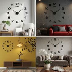 Ruhhy Stenska ura za nalepit DIY - 130cm