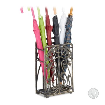 Northix Stojalo za dežnike iz litega železa z vintage dizajnom