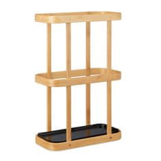 Northix Stojalo za dežnike iz bambusa z litoželeznim pladnjem