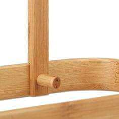 Northix Stojalo za dežnike iz bambusa z litoželeznim pladnjem