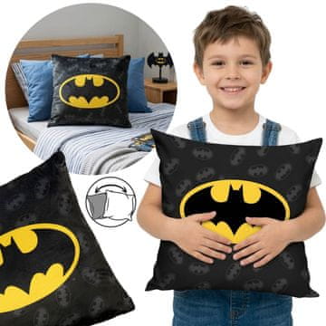sarcia.eu BATMAN Kvadratna blazina, dvostranska okrasna blazina 40x40 cm, OEKO-TEX