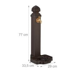 Northix Starinska vrtna fontana s pipo in umivalnikom 77 cm