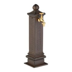 Northix Starinska kovinska vrtna fontana z zlato pipo 47 cm