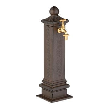 Northix Starinska kovinska vrtna fontana z zlato pipo 47 cm