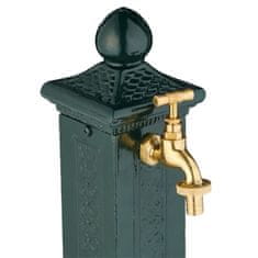 Northix Starinska kovinska vrtna fontana z zlato pipo 47 cm