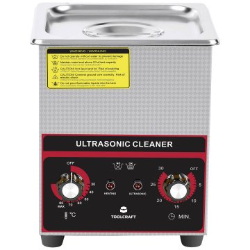 Toolcraft  USC-200 ultrazvočni čistilnik za nakit, 160 W 2 l s segrevanjem ter košarico za čiščenje
