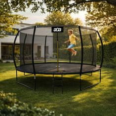 Aga SPORT EXCLUSIVE Trampolin 366 cm Črna + zaščitna mreža + lestev