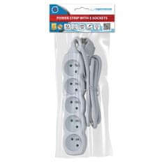 Esperanza  POWER STRIP 5 SOCKETS 1.5M WHITE