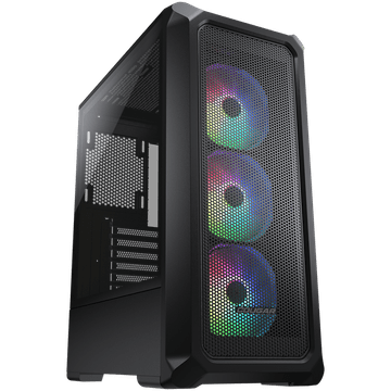 COUGAR Ohišje COUGAR Archon 2 Mesh RGB, 3 Ventilatorji, Črno