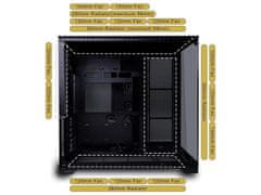 Lian Li Računalniško ohišje Lian Li O11 Vision Compact, ATX, Midi-Tower, kaljeno steklo, črno