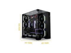 Lian Li Računalniško ohišje Lian Li O11 Vision Compact, ATX, Midi-Tower, kaljeno steklo, črno