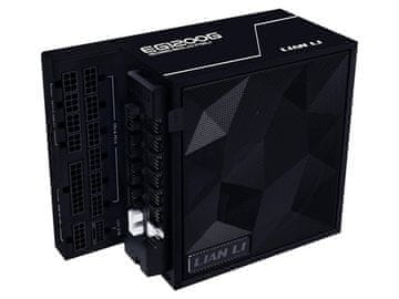 Napajalnik ATX Lian Li EDGE 1200W, 80 PLUS Gold, 12VHPWR, HUB, Modularni, črn
