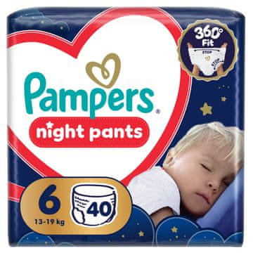 Pampers Night Pants hlačne plenice, velikost 6, 13-19 kg, 40/1