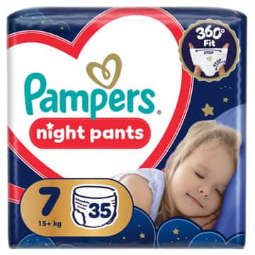 Pampers Night Pants hlačne plenice, velikost 7, 15+ kg, 35/1