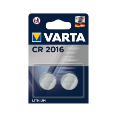 slomart Baterija Varta CR2016 3V (gumb), 2 kos