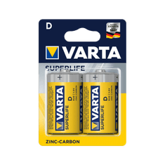 slomart Baterija Varta R20 SUPERLIFE 2 kos
