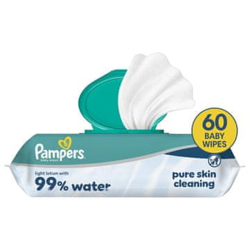 Pampers 99% Water Pure Skin Cleaning vlažilni robčki, 1 kos