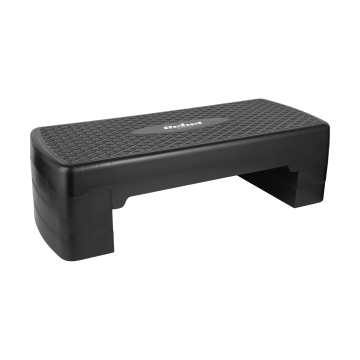 shumee Aerobika fitnes steper 3 ravni 68 cm črne barve Rebel stepper platforma stopnice