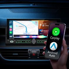 shumee Daljinski upravljalnik za avtoradio Kruger&Matz KM2017 CarPlay/AndroidAto 6,9” USB 1DIN