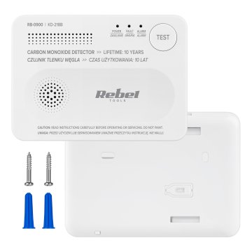 shumee Brezžični detektor ogljikovega monoksida Rebel KD-218B na baterije