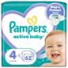 Pampers Active baby plenice, velikost 4, 9-14 kg, 62/1