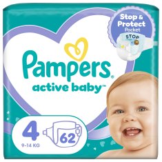 Pampers Active baby plenice, velikost 4, 9-14 kg, 62/1