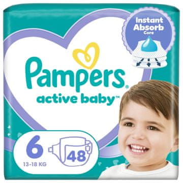 Pampers Active baby plenice, velikost 6, 13-18 kg, 48/1