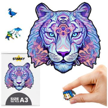 shumee Lesena sestavljanka za odrasle in otroke, tiger mačka, velikost A3, darilo za rojstni dan za očeta