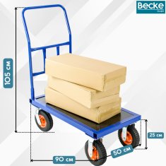 shumee Skladiščni voziček s platformo 90x50, nosilnost 300 kg