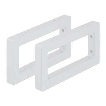 Northix Stenski konzolni nosilci za police, komplet 2 za podporo umivalnikov in police po meri