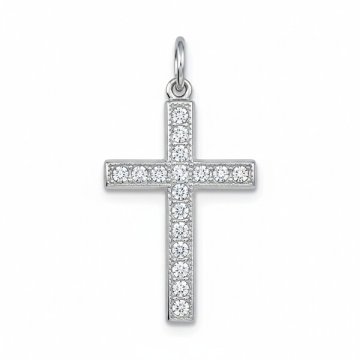 Srebrni obesek Križ s kristali 448 001 00134 04