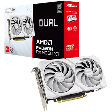 shumee ASUS Dual Radeon RX 9060 XT White Edition 16G GDDR6 128-bit HDMI 2x DP