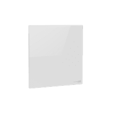 AENO Stenski grelec Aeno Premium Eco Smart Quadro za Amazon, 500 W, 50 x 50 cm, Kaljeno steklo, Infrardeče + konvekcijsko ogrevanje, LED zaslon, Vrsta vtičnice: Evropa (tip E/F), bel, Izdelano na Poljskem