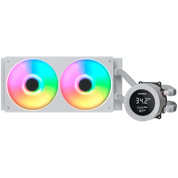 shumee COUGAR Poseidon Vistek ARGB 240 AiO tekoče vodno hlajenje - belo