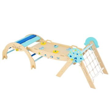 Northix 3-v-1 Montessori plezalni komplet z klančino in lokom