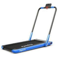 Northix Električna tekalna steza 1-12 km/h, LED zaslon, zložljivo sobno kolo, fitnes naprava, 120 kg, mornarsko modra