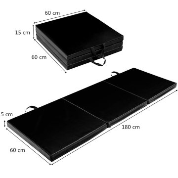 Northix Zložljiva gimnastična podloga, 183 x 61 x 5 cm, prenosna in enostavna za čiščenje