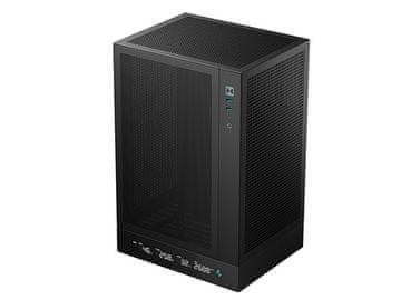 Računalniško ohišje DeepCool CH170 DIGITAL, Mini-ITX, LCD, črno