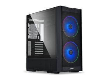 Lian Li Računalniško ohišje Lian Li LANCOOL 206 Midi-Tower, ATX, ARGB, kaljeno steklo, črno