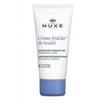 Nuxe Vlažilna maska za vse tipe kože Creme Fraiche De Beauté (48 HR Moisture SOS Rescue Mask) 50 ml