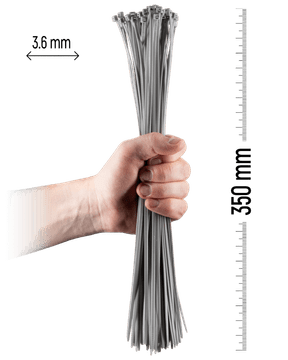 Zollex Najlonska vezica 3,6 X 350 (SIV) 100 kos