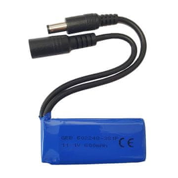Secutek Polnilna litijeva baterija 12V 600mAh