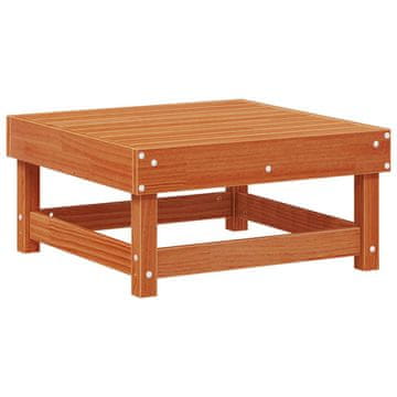 Vidaxl Vrtna podlaga Masivna borovina Voskan Rjava 61 x 60,5 x 30 cm