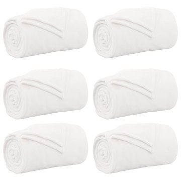Vidaxl Obloge 6 pcs Bela 220 x 240 cm Flis