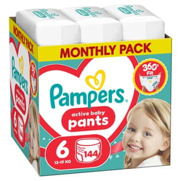 Pampers Active Baby Pants hlačne plenice, velikost 6, 13-19 kg, 144/1